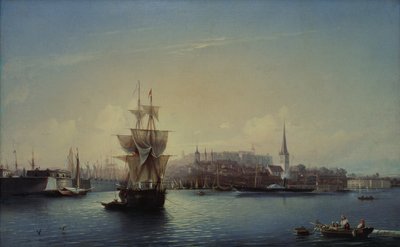 Tallinner Hafen, 1853 von Aleksei Petrovich Bogolyubov